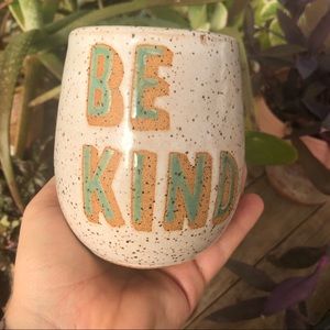 2232 Ceramics “Be Kind” Pinch Mug 12oz - Handmade